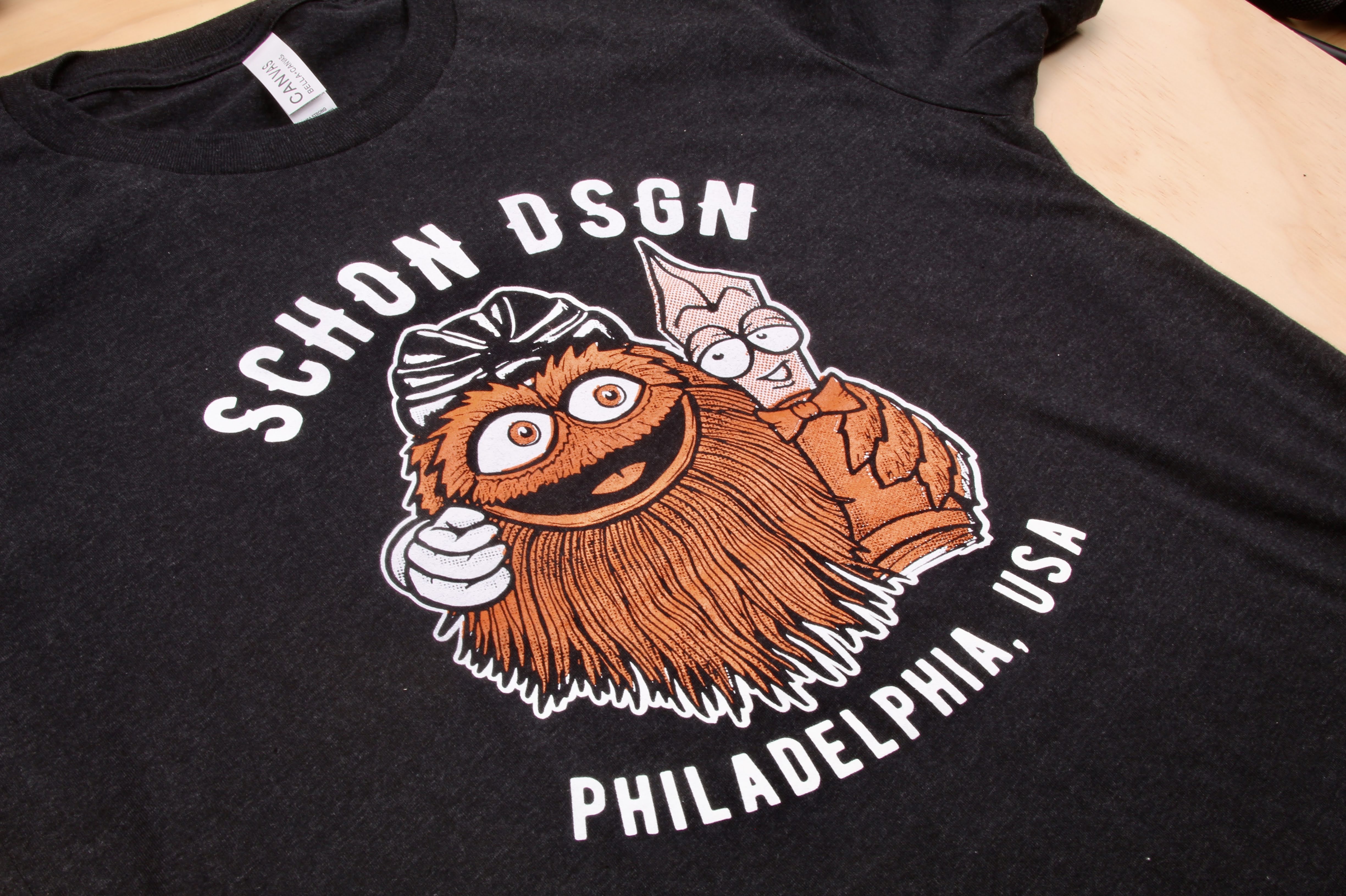 Gritty Mascot Shirt Pocket Gritty Philadelphia Mascot 